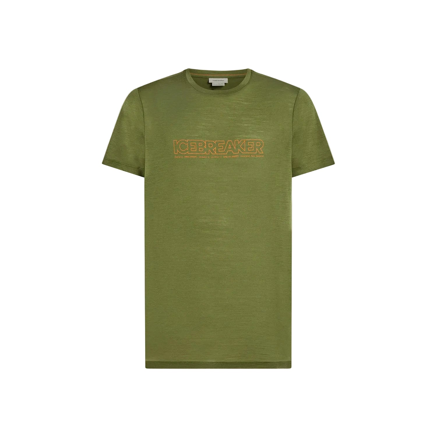 Icebreaker Men's Merino 150 Tech Lite Short Sleeve Tee IB Coordinates - Sphagnum