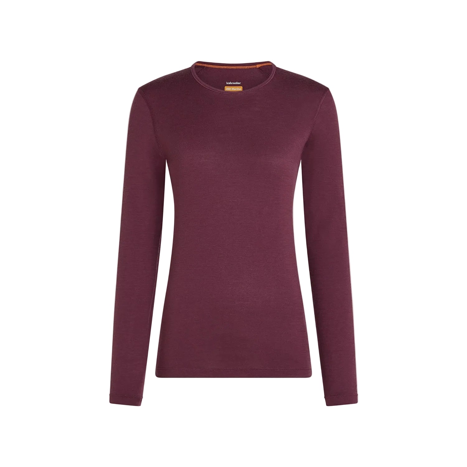 Icebreaker Women's 200 Oasis Long Sleeve Crewe - Dark Berry
