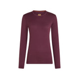 Icebreaker Women's 200 Oasis Long Sleeve Crewe - Dark Berry