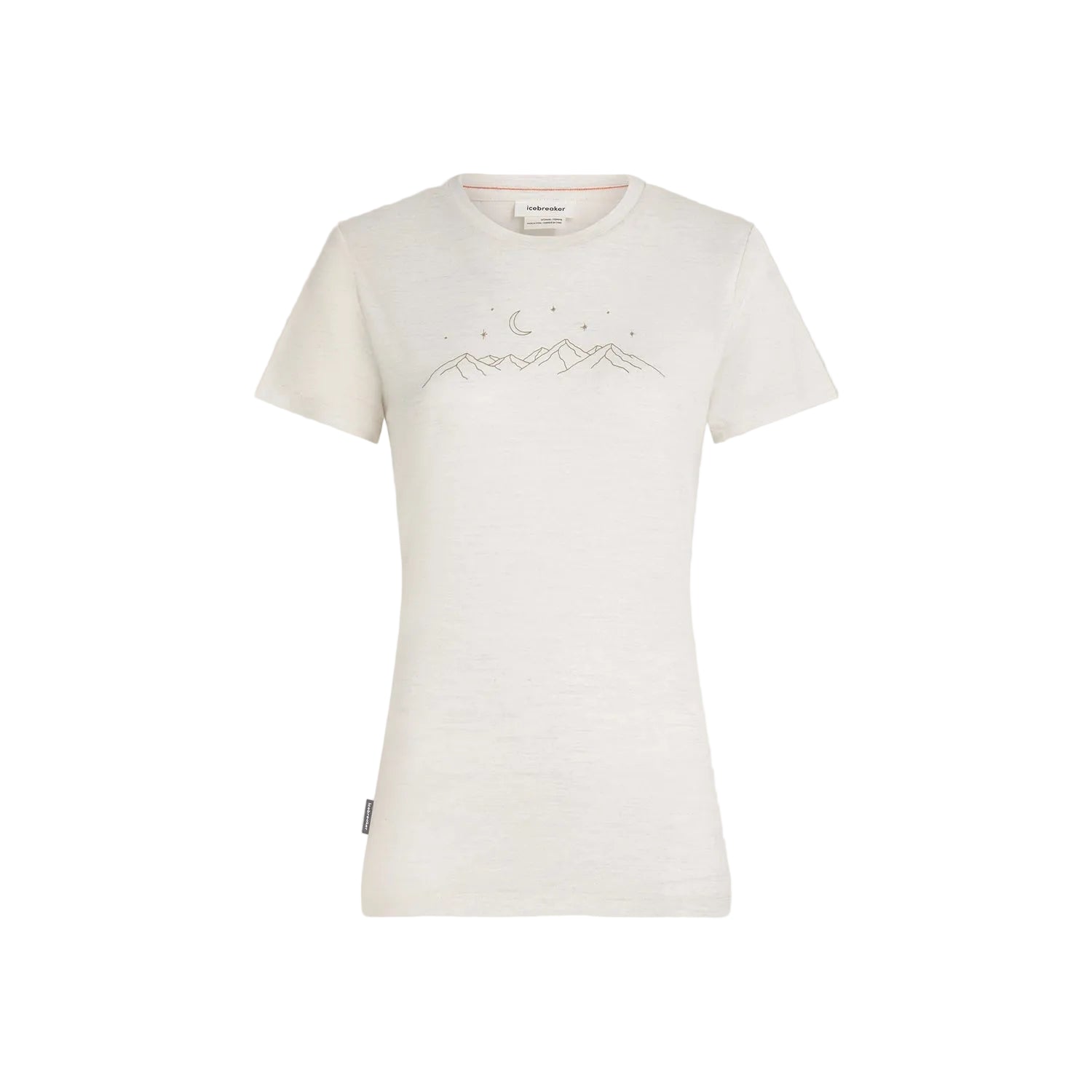 Icebreaker Women's Merino 150 Tech Lite Short Sleeve Tee Sparkling Stars - Ecru Heather