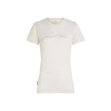 Icebreaker Women's Merino 150 Tech Lite Short Sleeve Tee Sparkling Stars - Ecru Heather