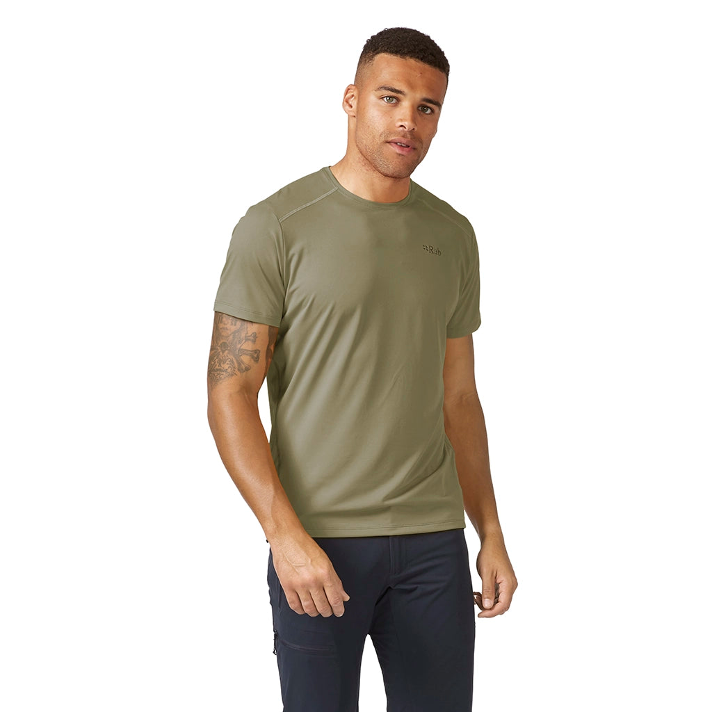 Rab Men's Force Tee - Light Khaki Front