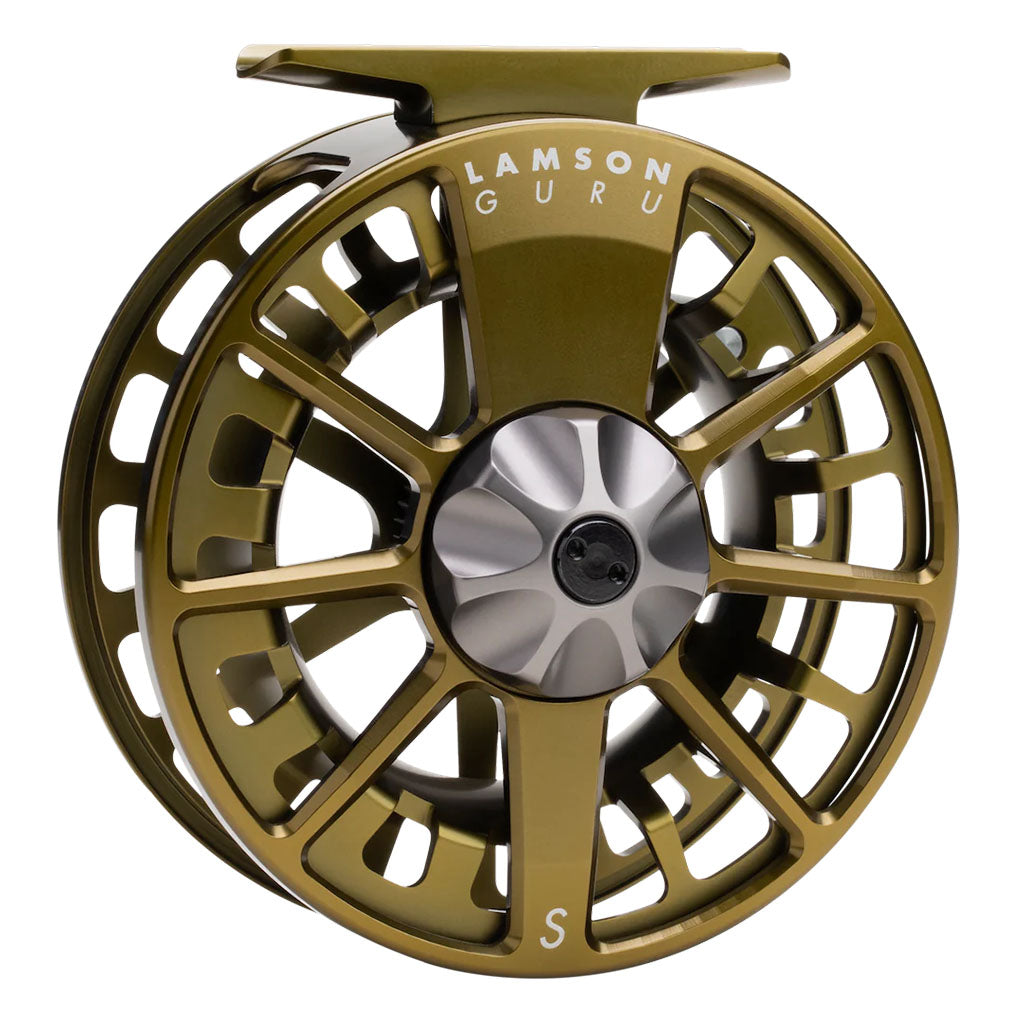 Lamson Guru S Reel olive hero