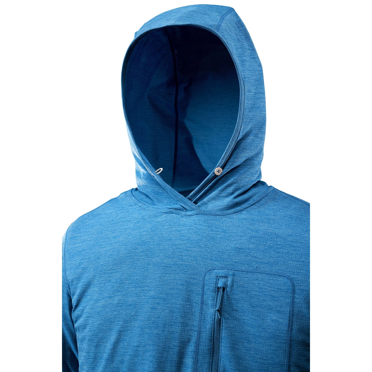Patagonia Men's Cap Cool Sun Hoody - Aquatic Blue / Light Aquatic Blue X-Dye — view 2