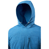 Patagonia Men's Cap Cool Sun Hoody - Aquatic Blue / Light Aquatic Blue X-Dye — view 2