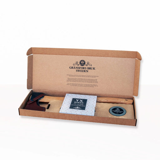 Gransfors Bruk Small Forest Axe & Axestone in Gift Box
