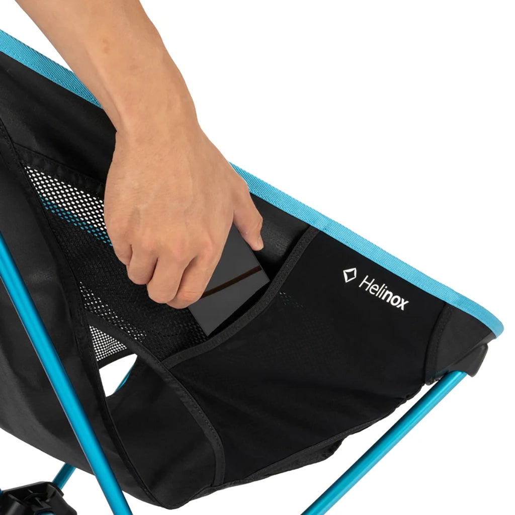 Helinox Chair One Highback (re) - Black Blue Frame Details 5