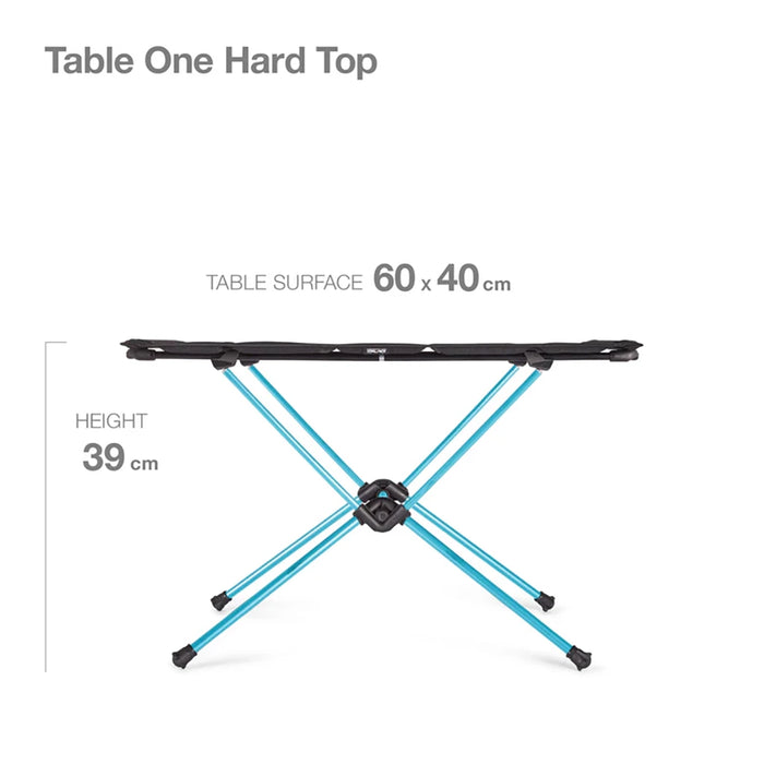 Helinox Table One Hard Top - Black Blue Frame Details 5