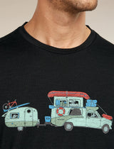 Icebreaker Men's Merino 150 Tech Lite Tee - Transportage — view 4