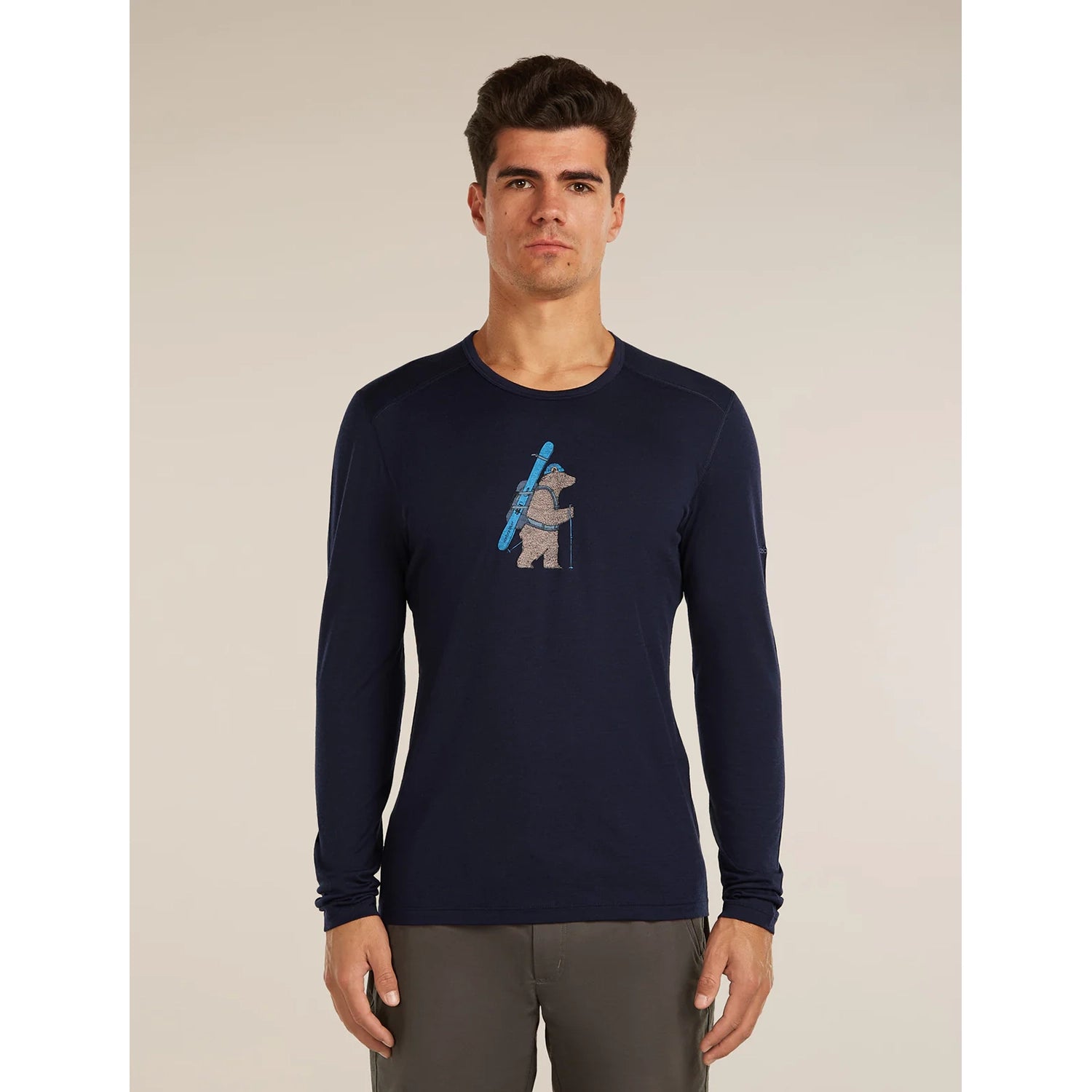 Icebreaker Men's Merino 200 Oasis Long Sleeve Crewe - Bear Tour — view 2