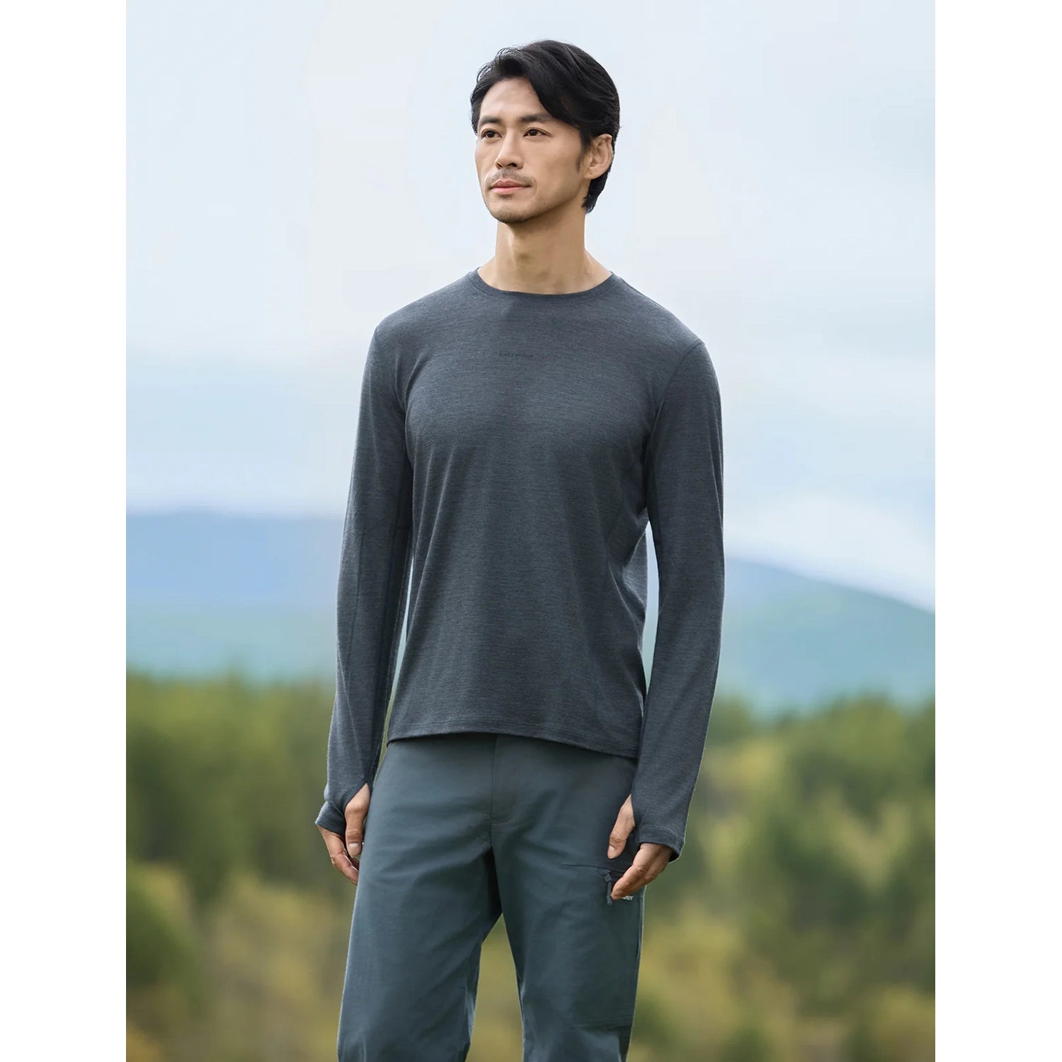 Icebreaker Men's 200 MerinoFine Ace Long Sleeve Crewe — view 3