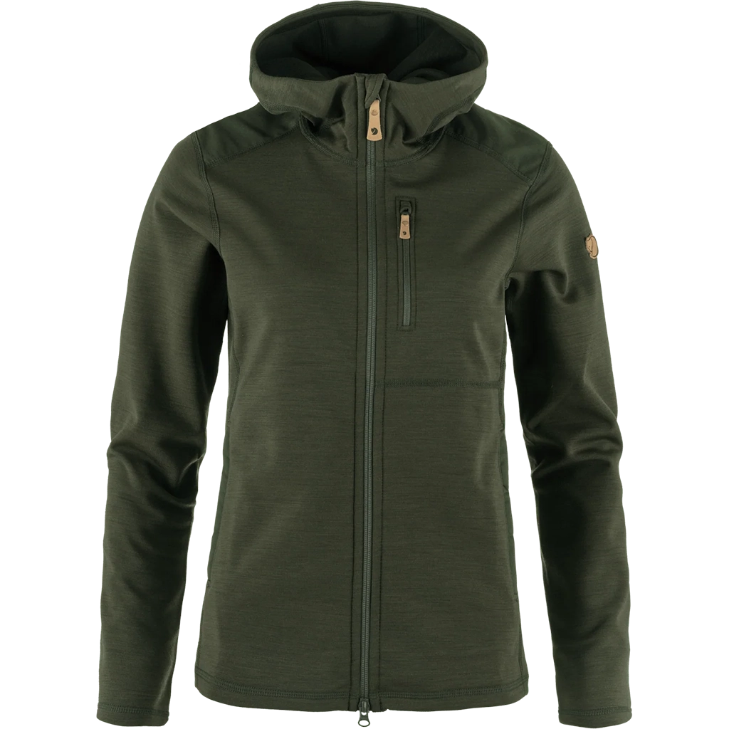 Fjallraven Women's Keb Fleece Hoodie Deep Forest