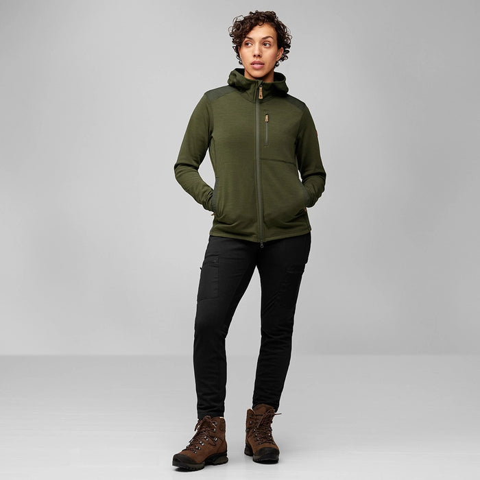 Fjallraven Women's Keb Fleece Hoodie Deep Forest
