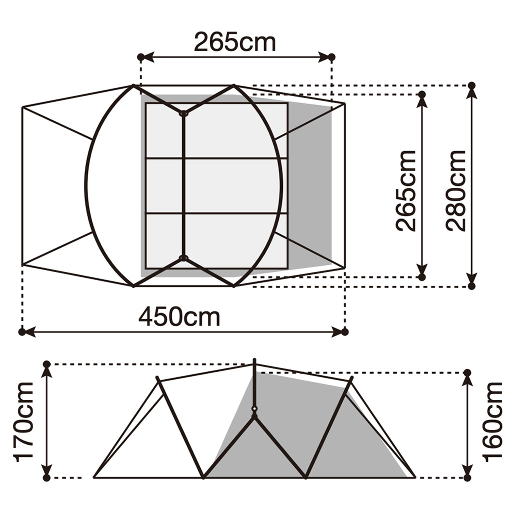 Snow Peak Land Nest Dome Tent Tarp Set - Medium — view 16