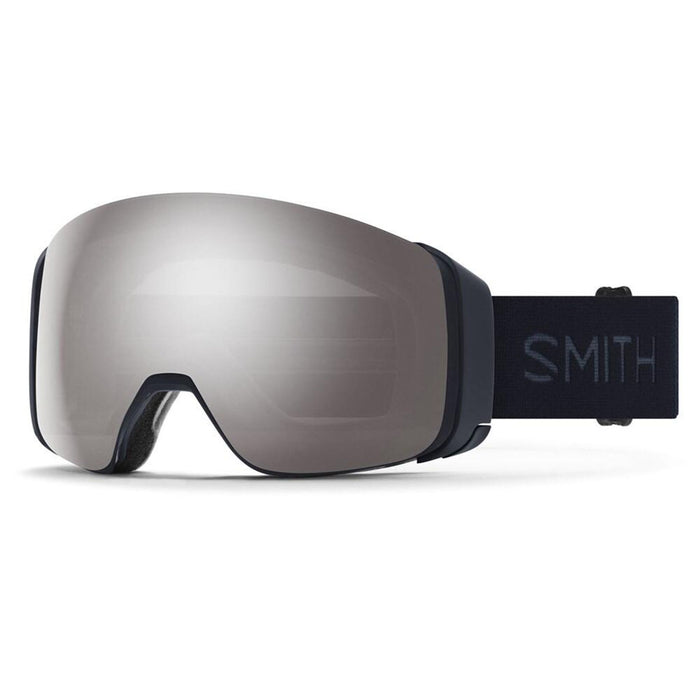 Smith 4D MAG Snow Goggles midnight navy platinum lens hero
