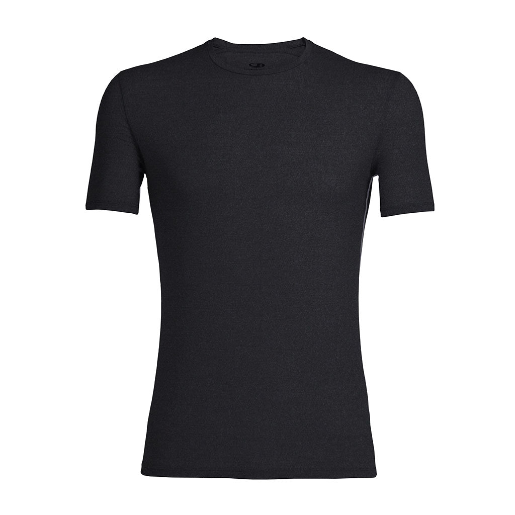 Icebreaker Men's Anatomica S/Sleeve Crewe Merino Base Layer black/monsoon hero