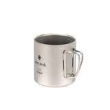 Snow Peak Titanium Double Wall Insulated Mug w/ Folding Handle - 450ml — view 2