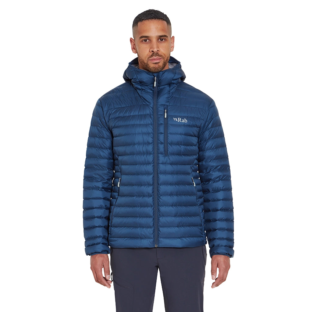 Rab Men's Microlight Alpine Down Jacket - Tempest Blue - Details 2