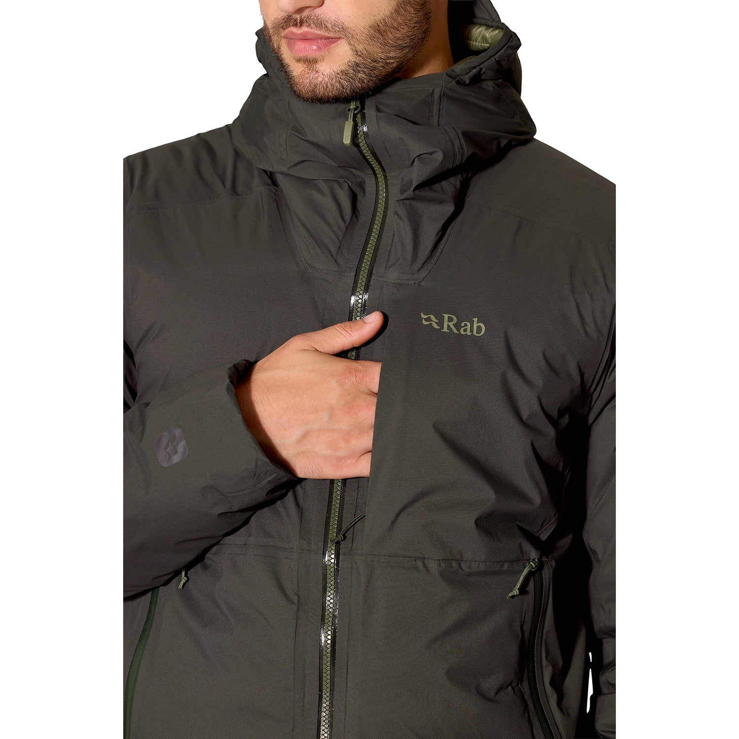 Rab Men's Microlight Shield Jacket - Dark Army — view 10