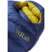 Rab Neutrino 800 Down Sleeping Bag nightfall blue detail 1