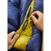 Rab Neutrino 800 Down Sleeping Bag nightfall blue detail 4