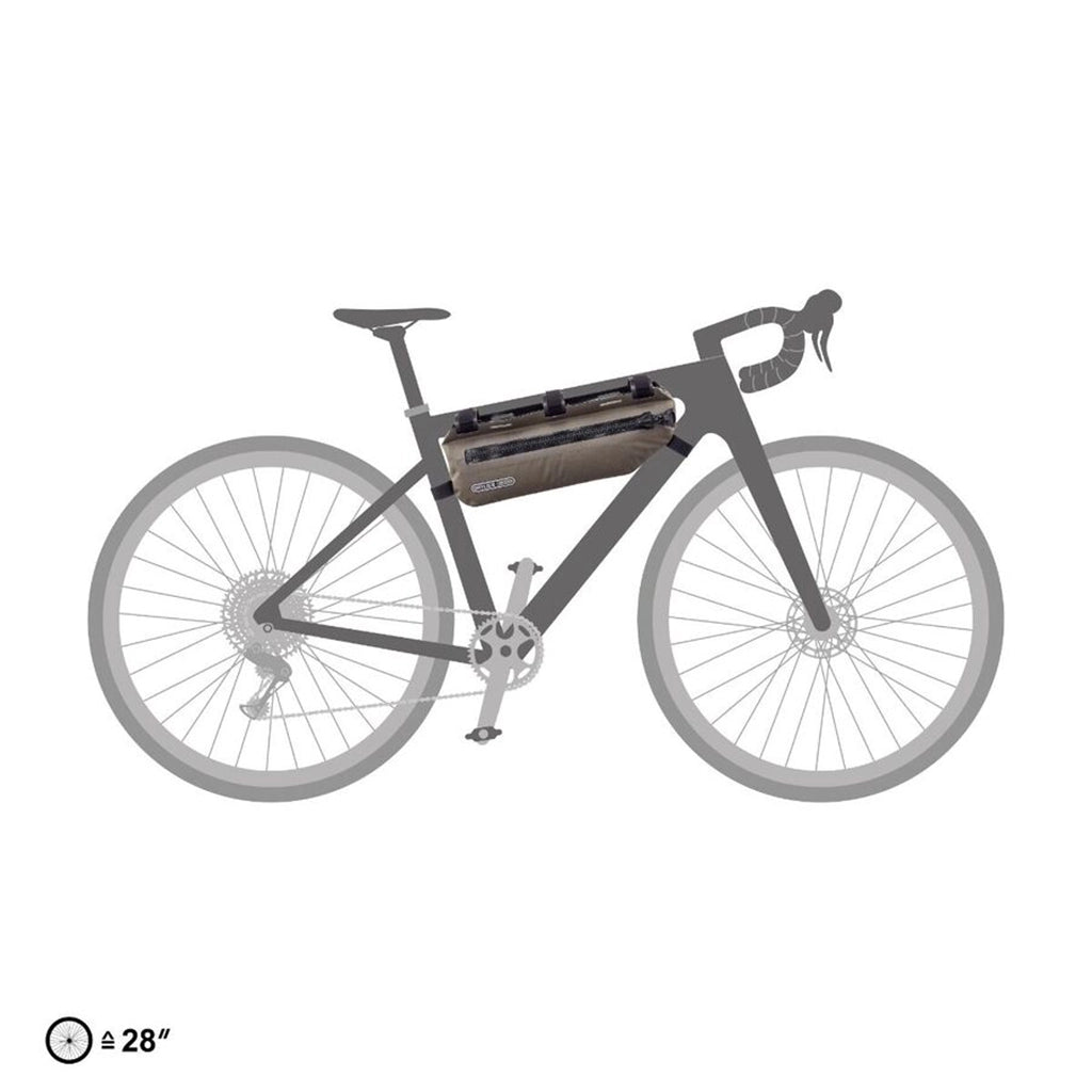 Ortlieb Top Tube Frame Pack - Dark Sand Detail 5