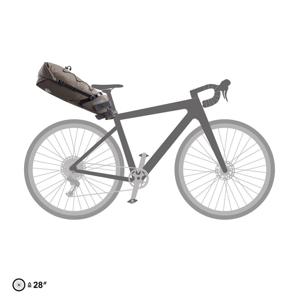 Ortlieb Waterproof Bikepacking Seat-Pack - Dark Sand Detail 7