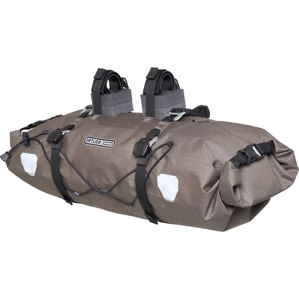 Ortlieb Waterproof Bikepacking Handlebar Pack Dark Sand Hero 2