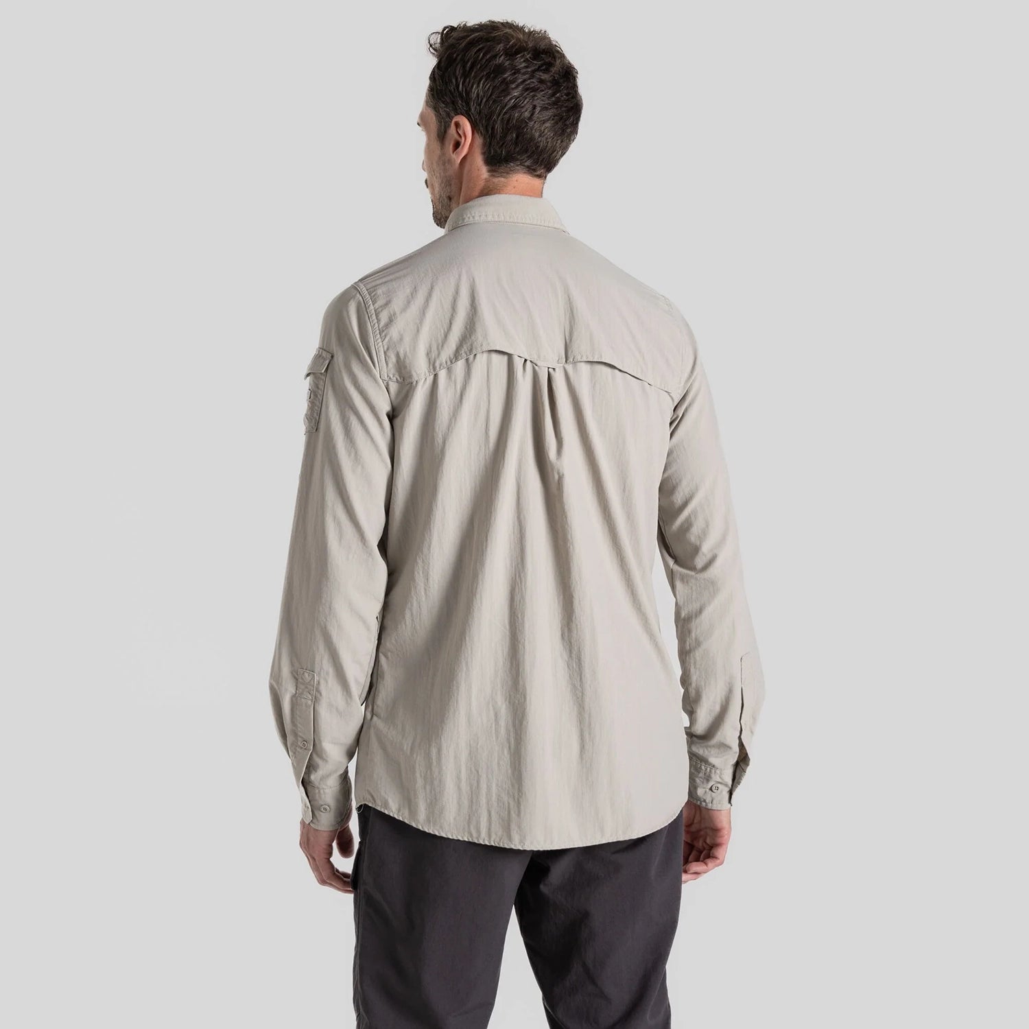 Craghoppers Men's NosiLife Adventure Long Sleeve Shirt III - Parchment — view 3