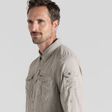Craghoppers Men's NosiLife Adventure Long Sleeve Shirt III - Parchment — view 5