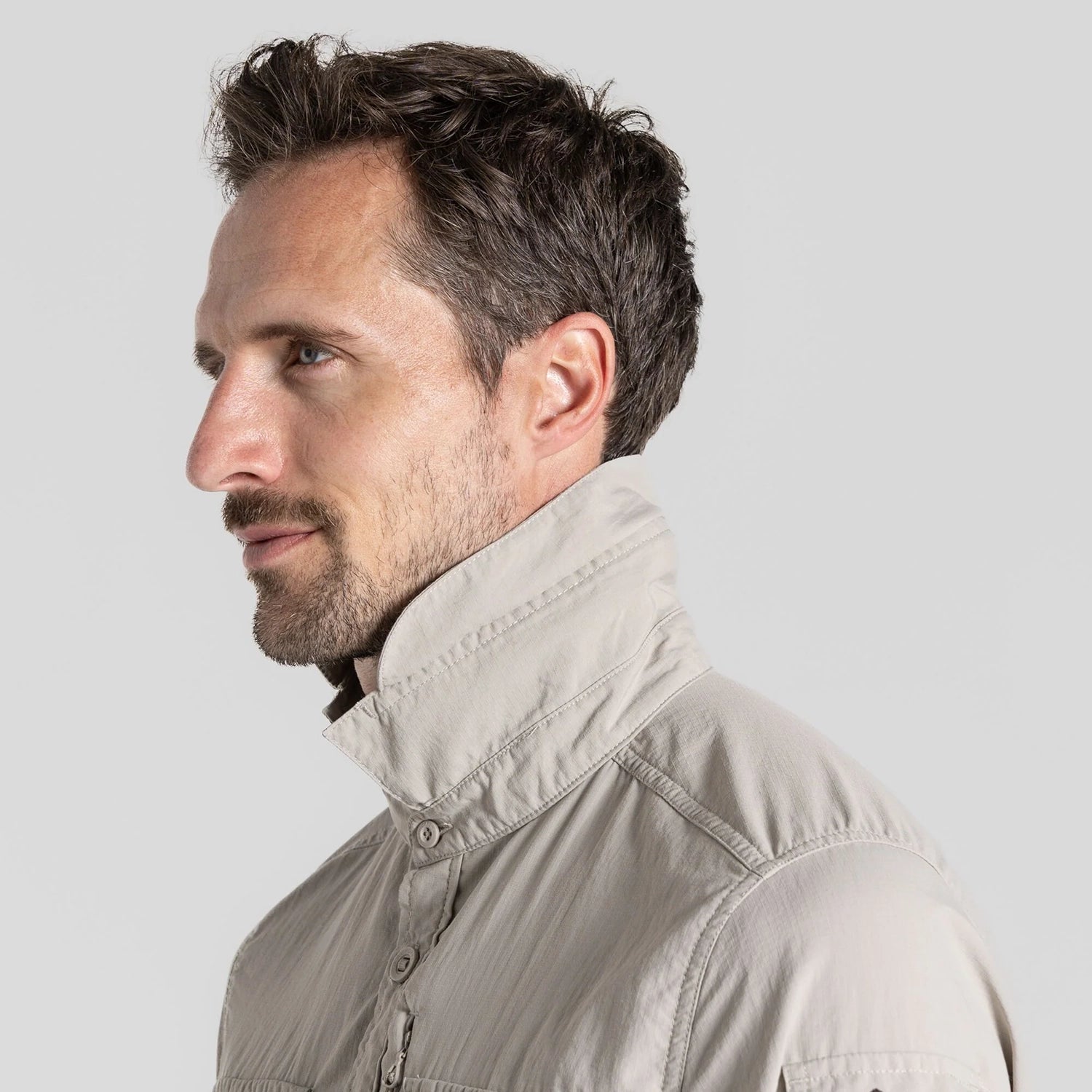 Craghoppers Men's NosiLife Adventure Long Sleeve Shirt III - Parchment — view 7