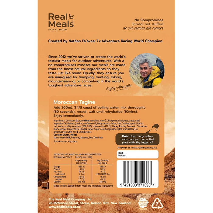 Real Meals Moroccan Tagine 100g