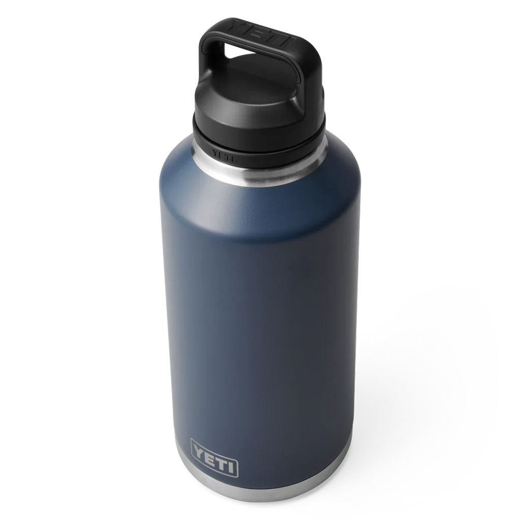 Yeti Rambler Bottle with Chug Cap - 64oz (1.89L) navy detail 2