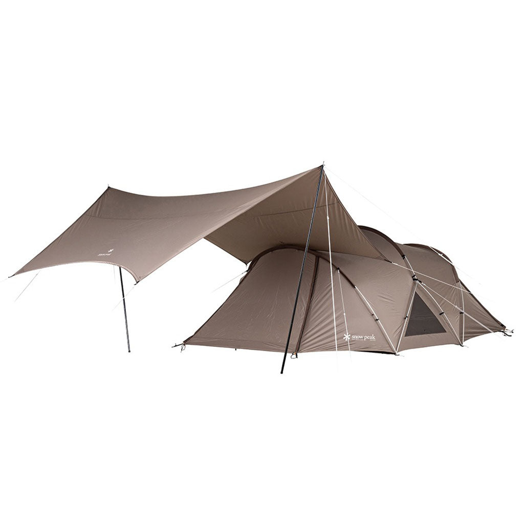 Snow Peak Landnest Tent Tarp Set - Medium door closed