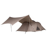 Snow Peak Landnest Tent Tarp Set - Medium door closed