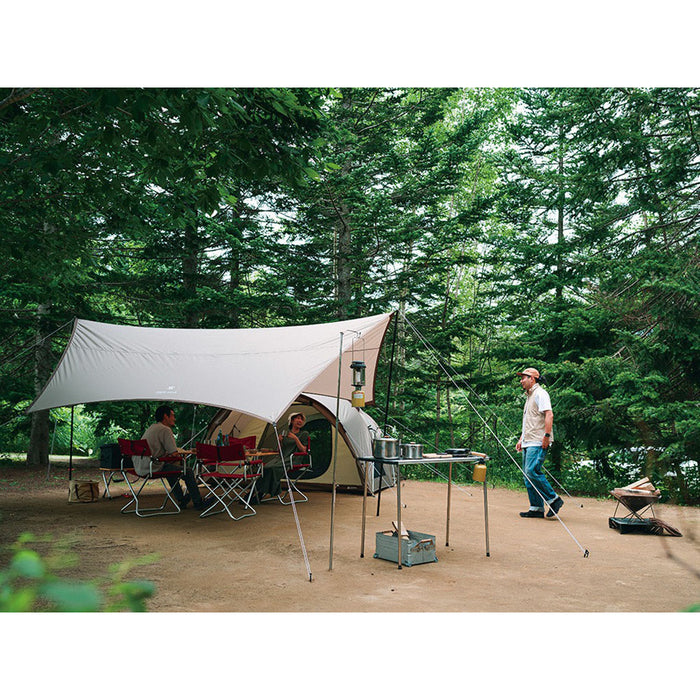 Snow Peak Landnest Tent Tarp Set - Medium lifestyle 1