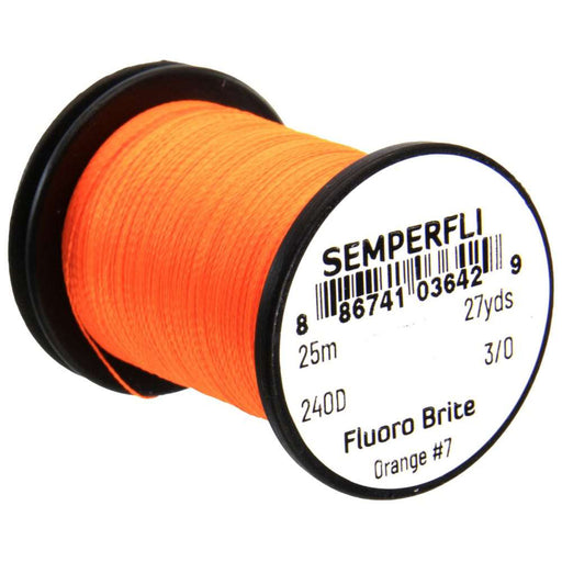 Semperfli Fluoro Brite Thread - 25m Spool orange 1