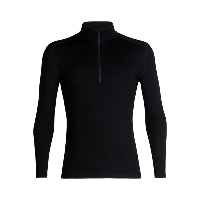 Icebreaker Men's Merino 260 Tech Long Sleeve Half Zip - Black Hero