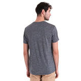 Icebreaker Men's Merino 150 Tech Lite III Short Sleeve Tee - Gritstone Heather Back