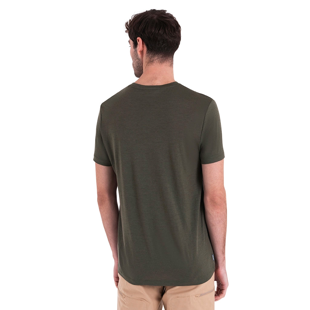 Icebreaker Men's Merino 150 Tech Lite III Short Sleeve Tee - Loden Back