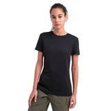Icebreaker Women's Merino 150 Tech Lite III Short Sleeve Tee - Black Front