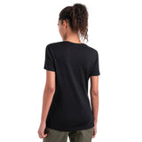 Icebreaker Women's Merino 150 Tech Lite III Short Sleeve Tee - Black Back