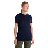 Icebreaker Women's Merino 150 Tech Lite III Short Sleeve Tee - Midnight Navy Front