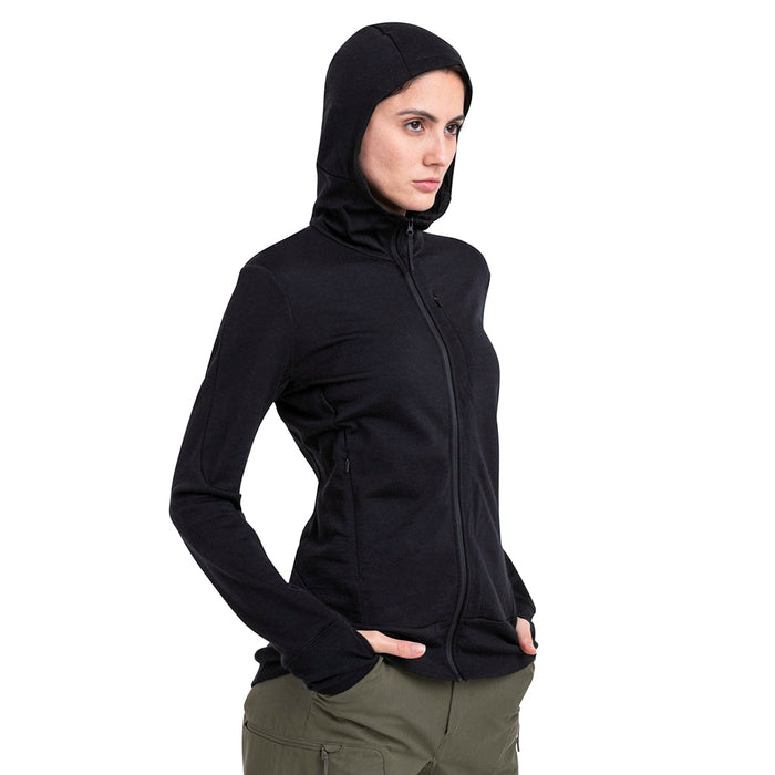 Full Zip Hoodie Merino Wool Hoodie Womens Summit Zip Hoodie