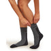 Icebreaker Women's Merino Hike+ Medium Crew Socks - Obsidian / Black Details 2