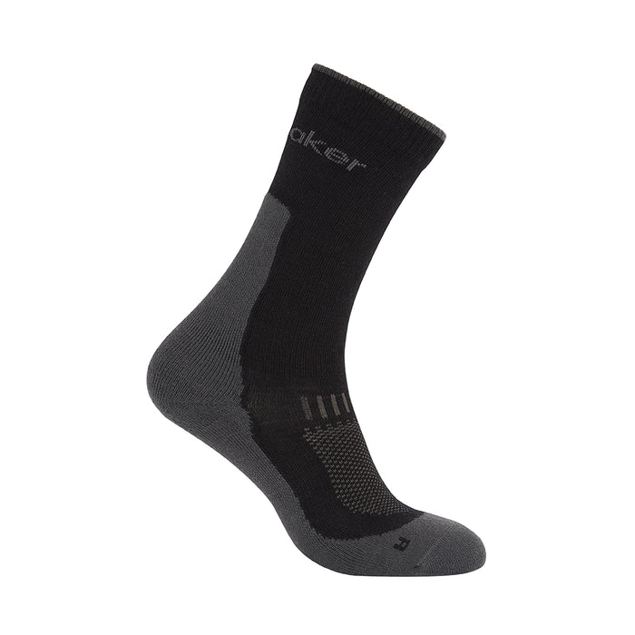 Icebreaker Men's Merino Hike+ Light Crew Socks - Black Obsidian Hero