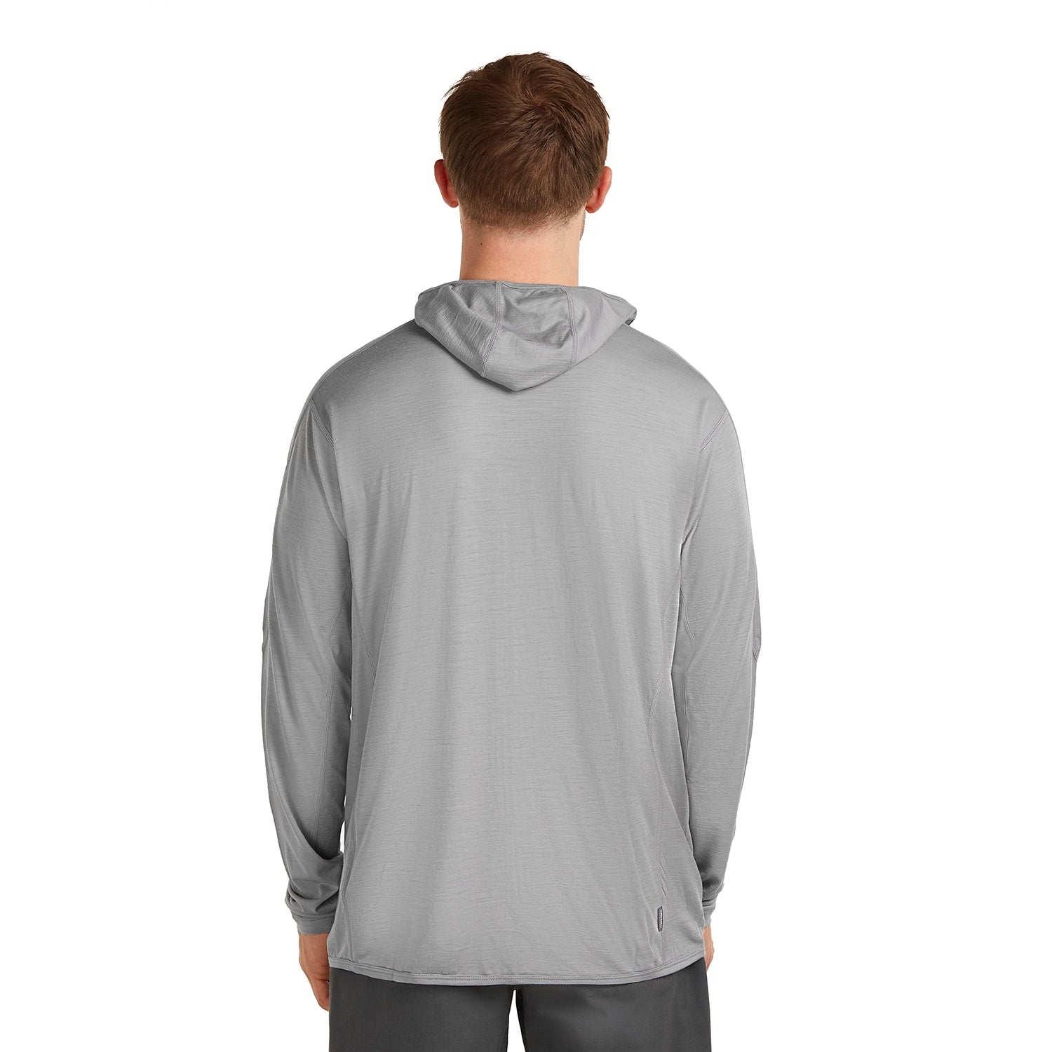 Icebreaker Men's 150 MerinoFine Ace Long Sleeve Zip Hoodie - Proto Grey — view 3