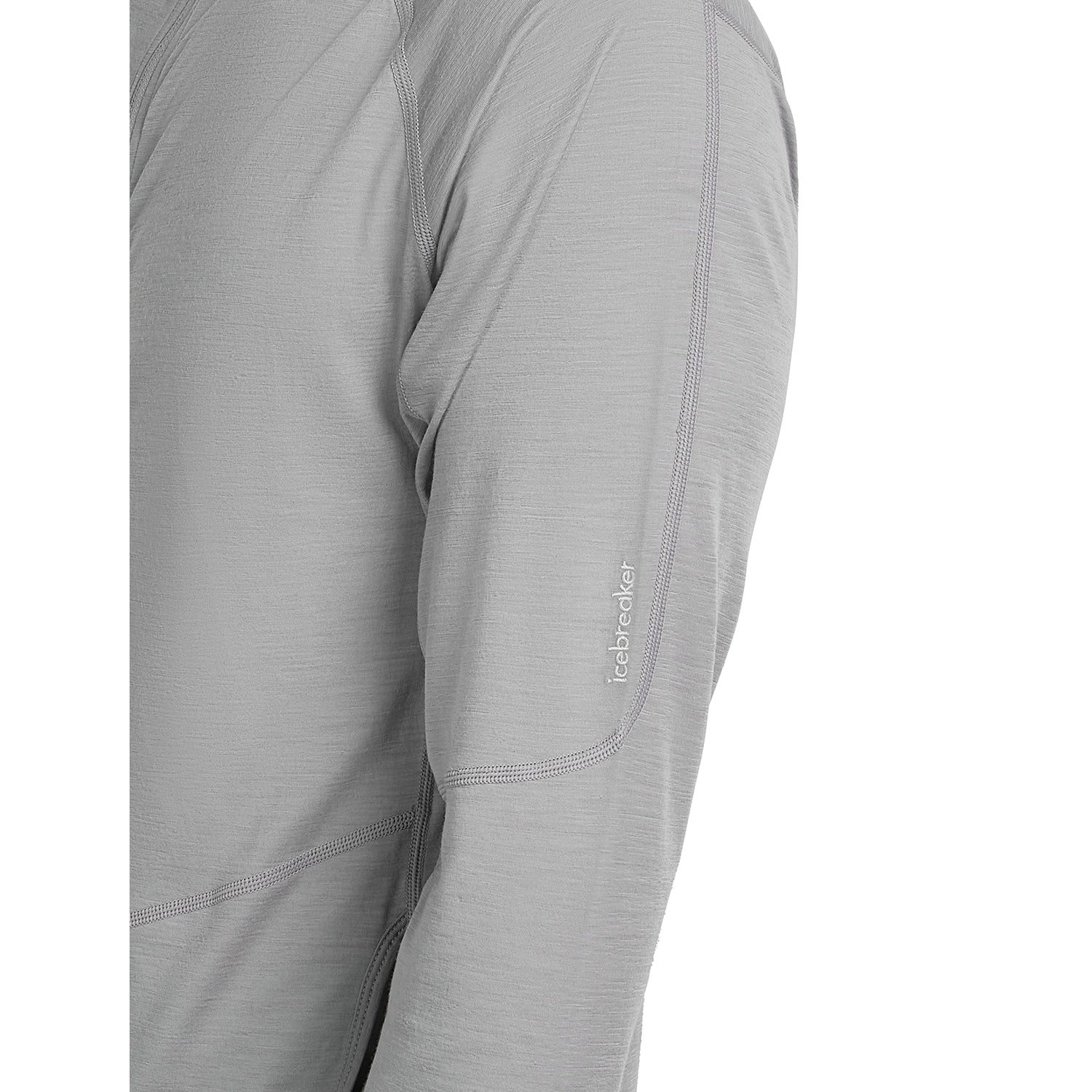 Icebreaker Men's 150 MerinoFine Ace Long Sleeve Zip Hoodie - Proto Grey — view 8