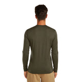 Icebreaker Men's 200 Oasis Long Sleeve Crewe - Dark Loden — view 3