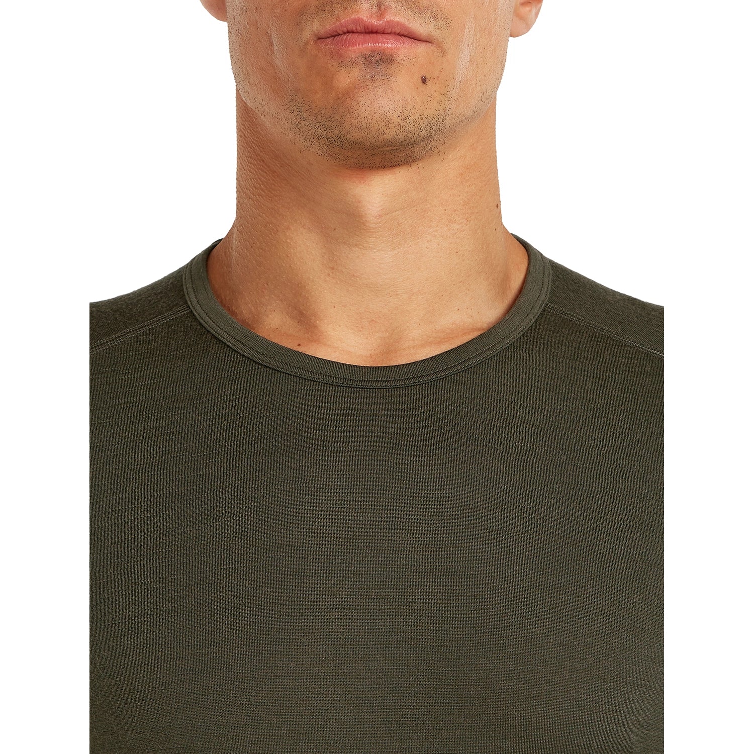 Icebreaker Men's 200 Oasis Long Sleeve Crewe - Dark Loden — view 4